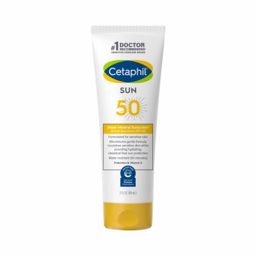 Cetaphil® SPF 50 Sheer Mineral Sunscreen, 3 fl oz QFC