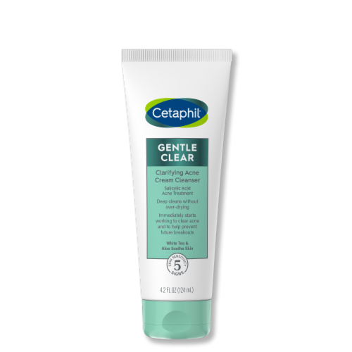Cetaphil® Gentle Clear Clarifying Acne Cream Cleanser Perspective: front