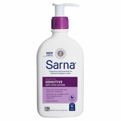 Sarna® Sensitive Anti-Itch Analgesic Lotion Perspective: front