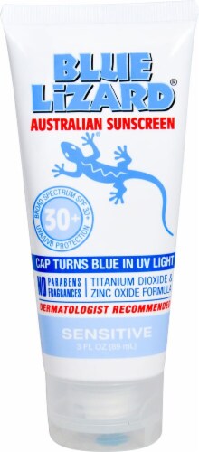Blue Lizard  Australian Sunscreen SENSITIVE SPF 30 Plus Perspective: front