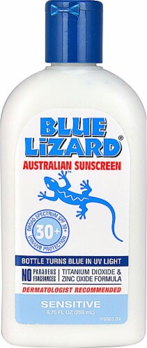 Blue Lizard  Australian Sunscreen SENSITIVE SPF 30+ Perspective: front