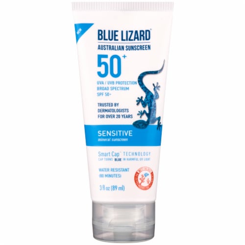 Blue Lizard® Sensitive Lotion SPF 50 Sunscreen Perspective: front