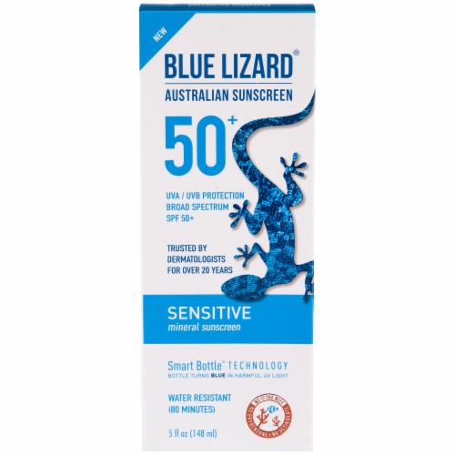 Blue Lizard® Sensitive Sunscreen SPF 50 Perspective: front