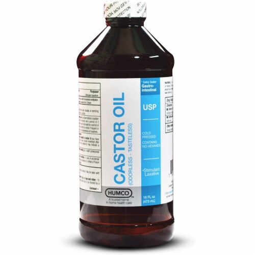 Humco Castor Oil for Constipation - 16 oz Perspective: front