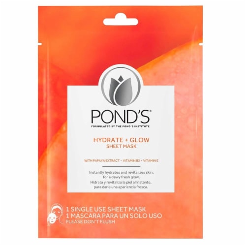 Pond's Hydrate & Glow Papaya Extract Sheet Mask Perspective: front
