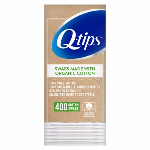 Q-tips Organic Swab Perspective: front