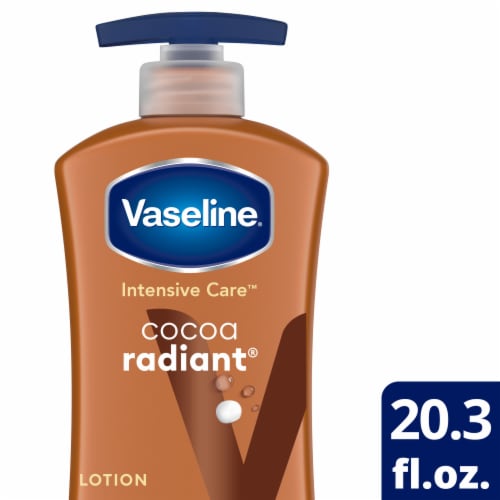 Vaseline Intensive Care Body Lotion Cocoa Radiant 20.3 oz Perspective: front