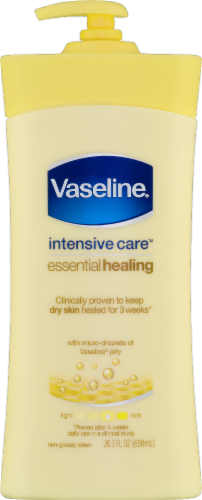 Vaseline Intensive Care Essential Healing Non-Greasy Lotion Perspective: front