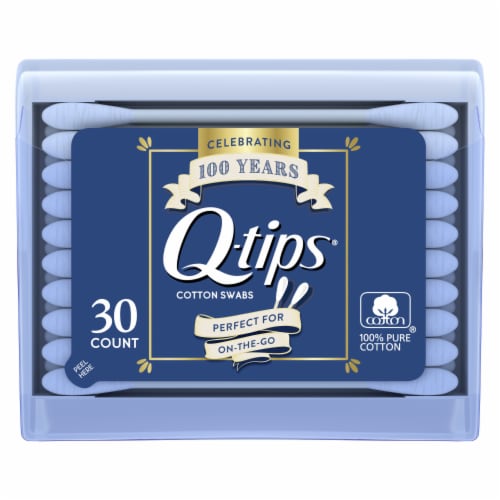 Q Tips On The Go Pack 30 Cotton Swabs Touch Pads Beauty Travel Car