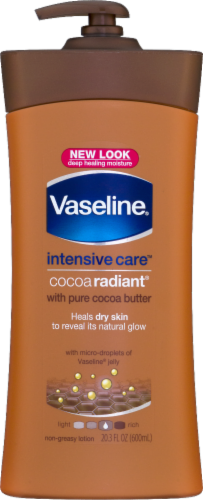 Vaseline Intensive Care Cocoa Radiant Lotion with Cocoa Butter Perspective: front