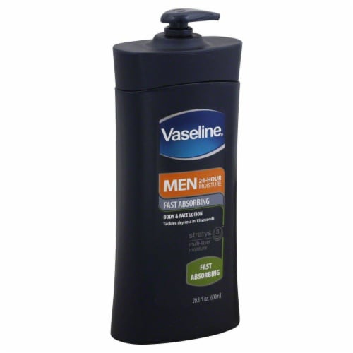 Vaseline Men Fast Absorbing Body & Face Lotion Perspective: front