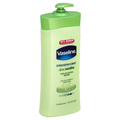 Vaseline Intensive Care Aloe Soothe Lotion Perspective: front
