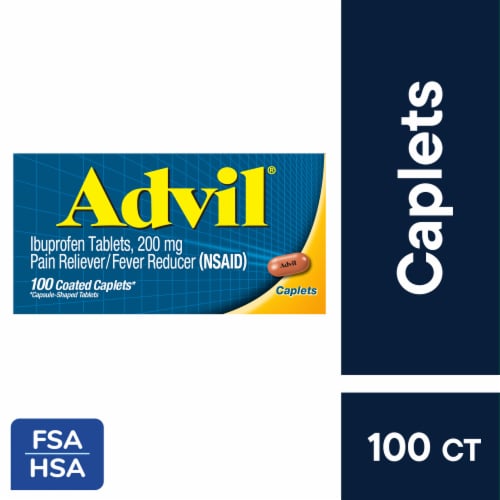 Advil Pain Reliever and Fever Reducer Perspective: front