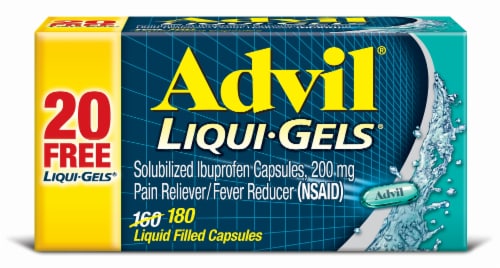 Advil Liqui-Gels Ibuprofen Capsules 200 mg, 180 ct - Mariano’s