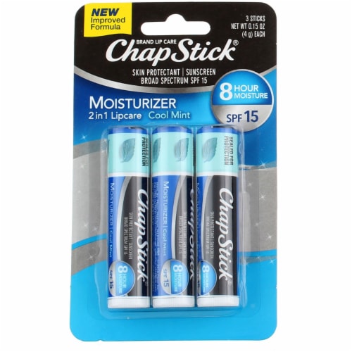 ChapStick® Cool Mint Moisturizing Lipcare SPF 15 Perspective: front