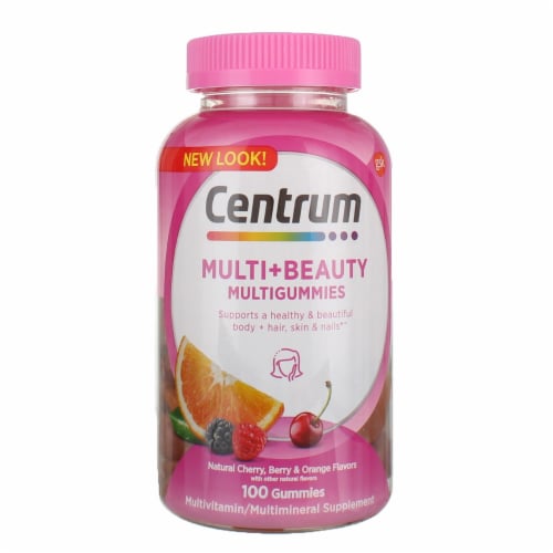 Centrum MultiGummies Multi+ Beauty Dual Action Multivitamin Perspective: front
