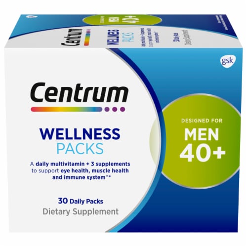 Centrum Mens 40+ Daily Wellness Packs Perspective: front