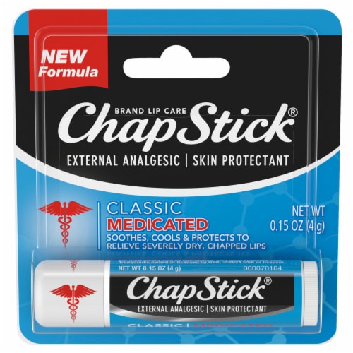 ChapStick® Classic Medicated Lip Balm Perspective: front