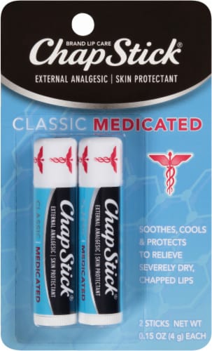 ChapStick Medicated Lip Balm Perspective: front