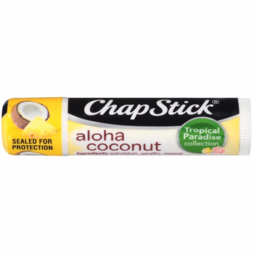 ChapStick Tropical Paradise Collection Aloha Coconut Lip Balm Perspective: front