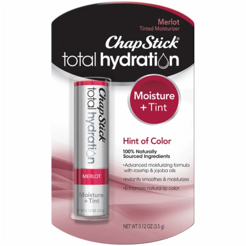 ChapStick Total Hydration Moisture + Tint Merlot Lip Balm Perspective: front