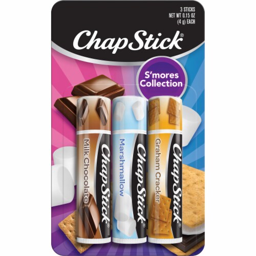 Chapstick S'Mores Collection Lip Balms Perspective: front