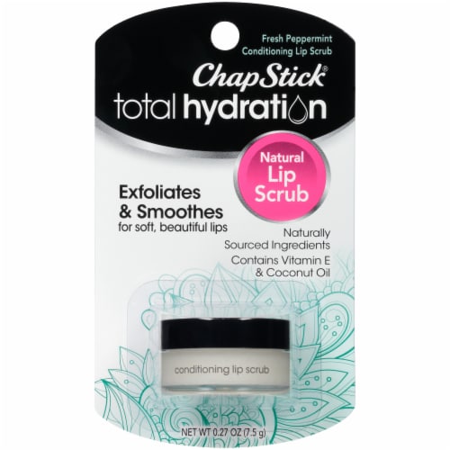 ChapStick Total Hydration Conditioning Lip Fresh Peppermint Scrub Perspective: front