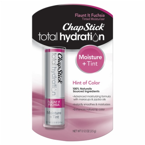 ChapStick Total Hydration Flaunt It Fuchsia Moisture + Tint Lip Balm Perspective: front