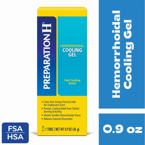 Preparation H Hemorrhoid Cooling Gel with Aloe for Fast Discomfort Relief Perspective: front