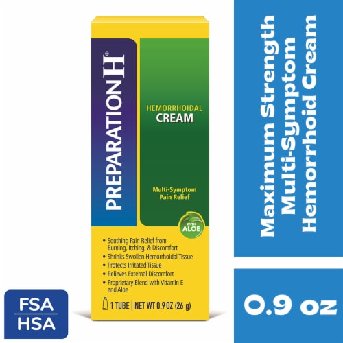 Preparation H Multi-Symptom Relief Hemorrhoidal Cream Perspective: front