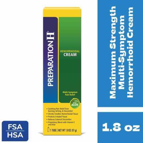 Preparation H Hemorrhoid with Aloe Multi-Symptom Relief Cream Perspective: front