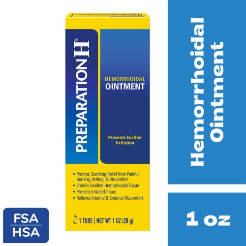 Preparation H Hemorrhoid Ointment, Itching, Burning and Discomfort Relief Perspective: front