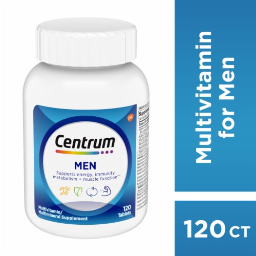 Centrum Multivitamin Men Multivitamin Multimineral Supplement Perspective: front