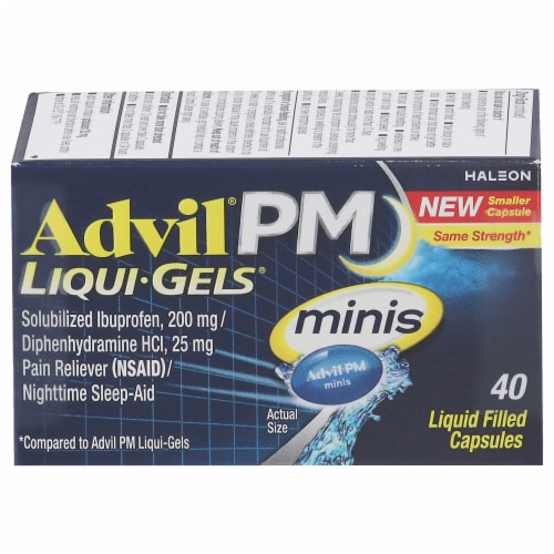Advil® PM Liqui-Gels® Mini Perspective: front