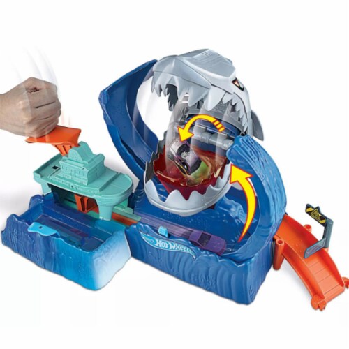 City Robo Shark Frenzy by Hot Wheels Ages 5 Years and Up 1 unit