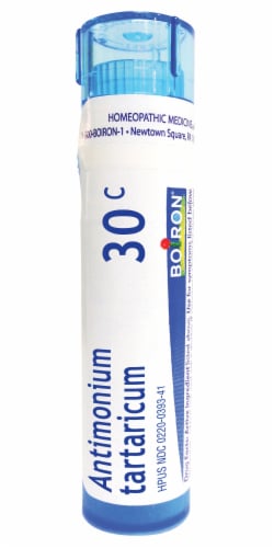 Boiron Antimonium Tartaricum 30 C Perspective: front