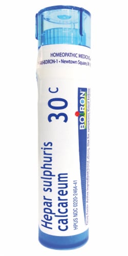 Boiron Hepar Sulphuris Calcareum 30 C Perspective: front
