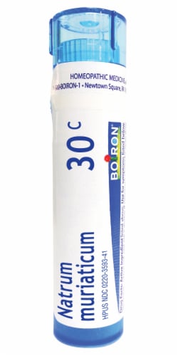Boiron Natrum Muriaticum 30c Pellets Perspective: front