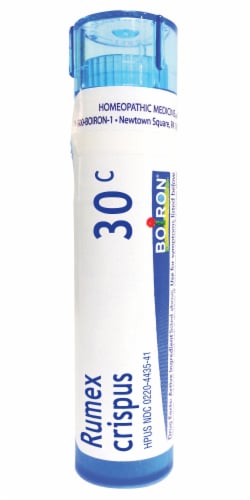 Boiron Rumex Crispus 30C Homeopathic Medicine Perspective: front