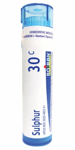 Boiron Sulphur 30c Homeopathic Medicine Perspective: front