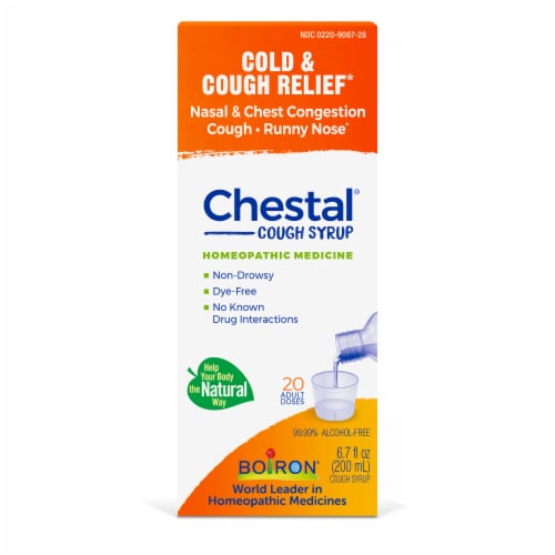 Boiron Chestal Cold & Cough Syrup Perspective: front
