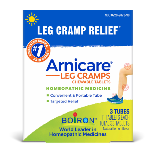 Boiron® Arnicare® Leg Cramps Homeopathic Tablets Perspective: front