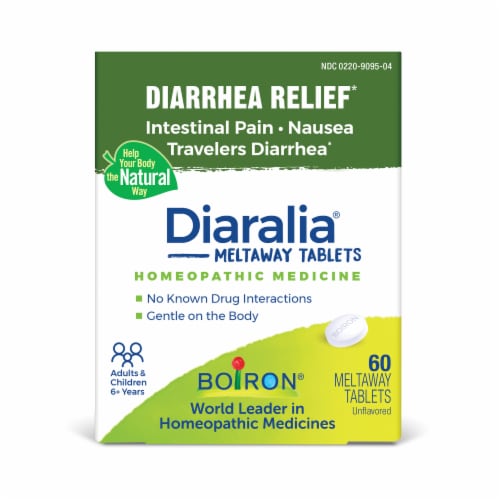 Boiron Diaralia Diarrhea Relief Tablets Perspective: front