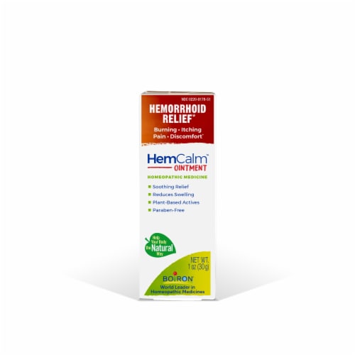 Boiron HemCalm Hemorrhoid Ointment Perspective: front