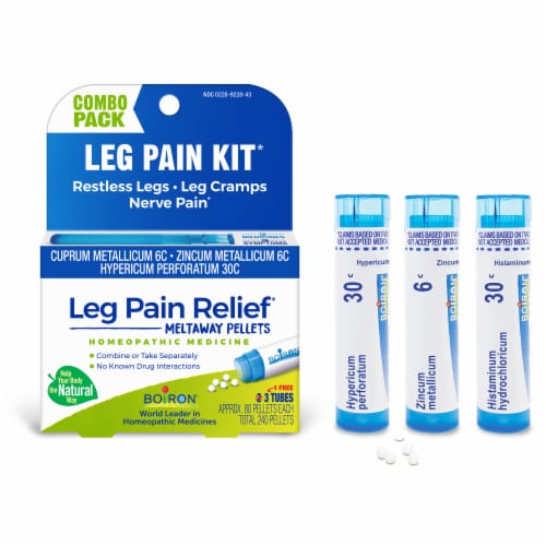 Boiron Leg Pain Relief Pellets Perspective: front