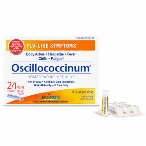 Boiron Oscillococcinum® Non Drowsy Flu Symptom Relief Treatment Perspective: front