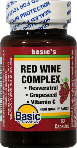Basic Red Wine Complex Capsules Perspective: front