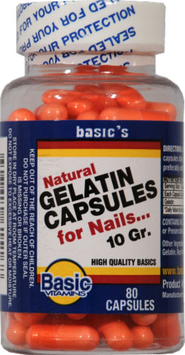 Basic Gelatin Capsules Perspective: front