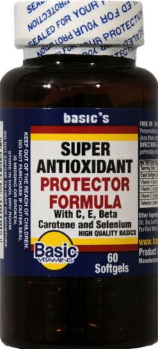 Basic Super Antioxidant Protector Formula Softgels Perspective: front