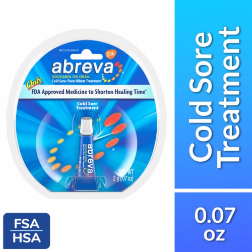 Abreva 10% Docosanol Fever Blister and Cold Sore Treatment Perspective: front